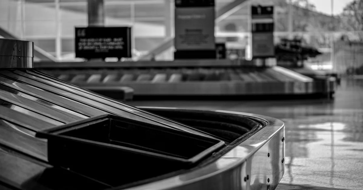 Airport check-in luggage