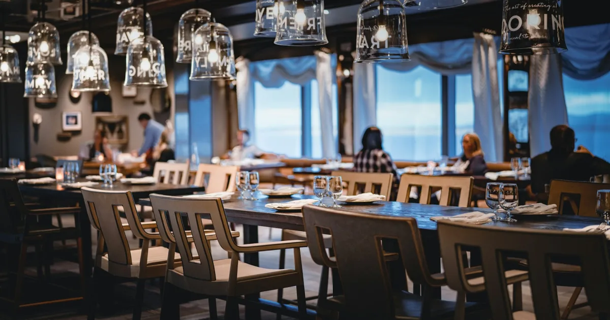 Restaurant dining evening
