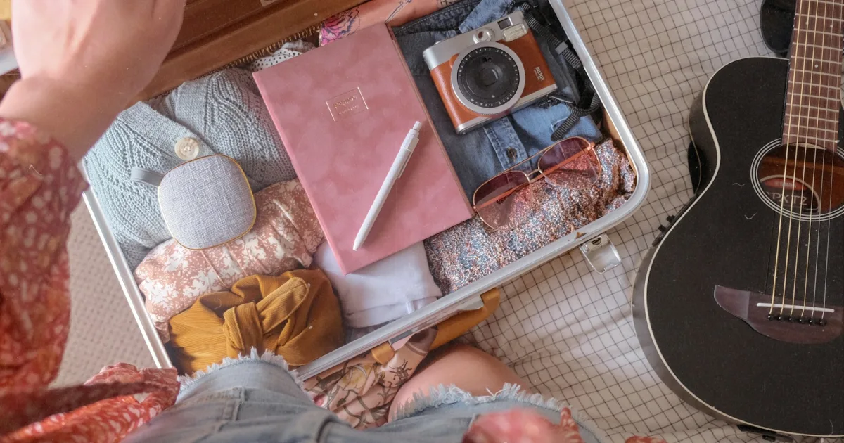 Messy suitcase